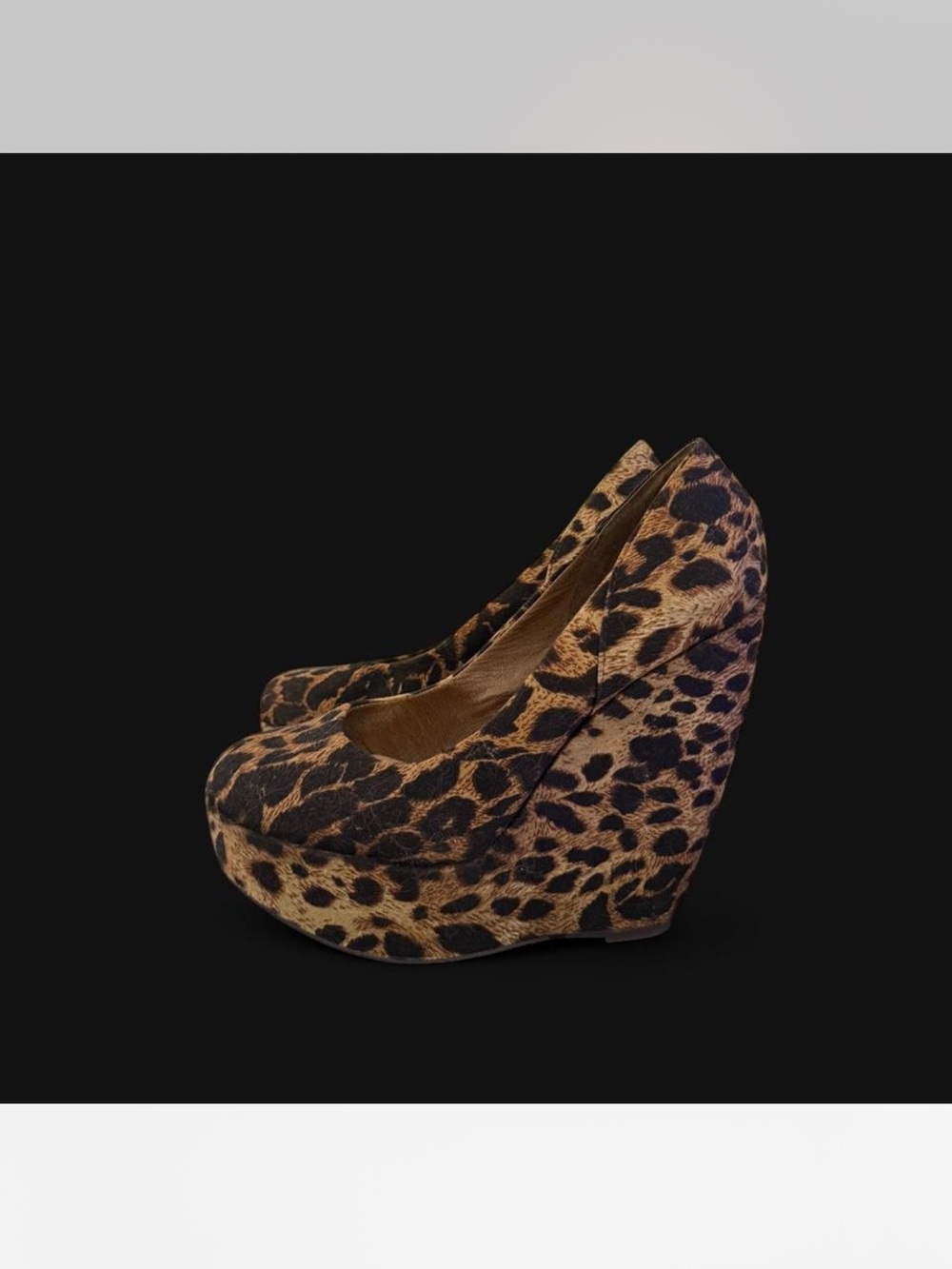 Aldo Leopard Print Platform Wedge Pumps